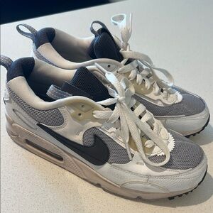 Nike Air Max Sneakers in Black, Gray, and White